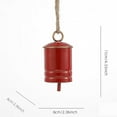 thumbnail image 1 of HomeDM Christmas Cow Bells Decoration, Christmas Bells Decor Rustic Vintage Metal Bells Jute Rope Hanging Xmas Ornament for Christmas Tree Porch Wall Outdoor Home Decor, 1 of 6