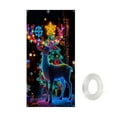 thumbnail image 1 of HomeDM Christmas Door Cover, 35.4 x 70.8 Inch Front Door Cover Xmas Decorations Snowman Santa Claus Hanging Banner for Winter Holiday Party Home Kitchen Decorations, 1 of 9