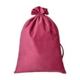 thumbnail image 1 of HomeDM Christmas Drawstring Gift Bags Solid Color Reusable Christmas Storage Bags for Gifts Wrapping Xmas Fabric Goody Gift Sacks Holiday Party Red, 1 of 6