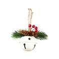 thumbnail image 1 of HomeDM Christmas Jingle Bells Ornaments Christmas Metallic Craft Bells with Pinecones Xmas Hanging Pendant for Christmas Wreath Holiday Party Decorations, 1 of 6