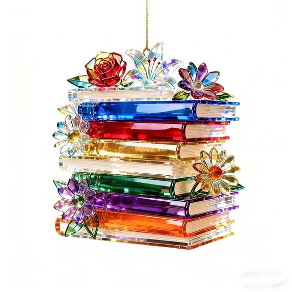 HomeDM Christmas Ornaments 2D Acrylic Ornaments for Christmas Tree Decorations Xmas Hanging Pendant Decorative for Home Xmas Winter Party Christmas Gifts