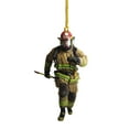 thumbnail image 1 of HomeDM Christmas Ornaments Firefighter Gifts Memorial Fire Department Gifts Firefighter Decor Decorative Hanging Ornaments for Fireman Christmas Tree, 1 of 3