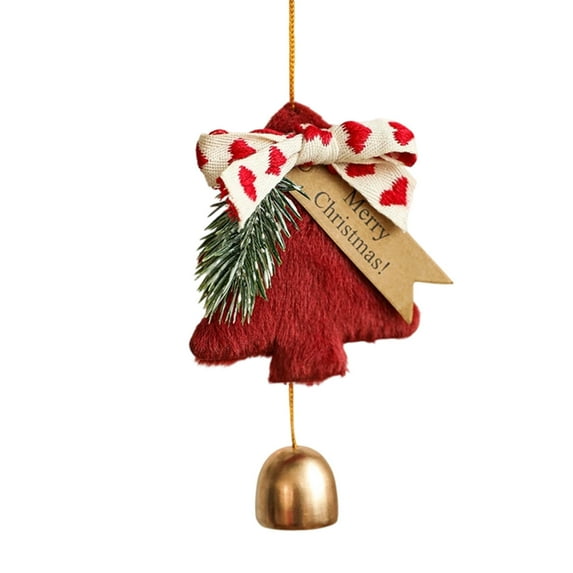 HomeDM Christmas Ornaments Merry Christmas Gift Tags Xmas Tree Hanging Pendant Christmas Tree Ornaments Holiday Indoor Decor, Xmas Tree Wreath Decorations Gift Wrapping Red