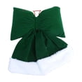 thumbnail image 1 of HomeDM Christmas Velvet Bows Ornament for Christmas Decor 9.84"x11.4" Green Bowknot Wreath Crafts Xmas Tree Pendants for Holiday Gift Wrapping Wedding Party Front Door Garland Decorations, 1 of 8