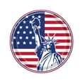 thumbnail image 1 of HomeDM American Flag Patriotic Party Plates and Napkins Forks Supplies, Disposable Tableware Paper Set for Veterans Day, Election Day, 4th of July, Independence Day Decorations, 1 of 2