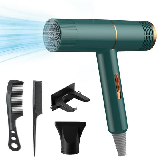 HomeDM Hair Dryer, Negative Ionic Hair Dryer,Professional High Speed Hair Dryer for Fast Drying,3 Speeds and 3 Temps, Low Noise Blow Dryer for Home, Travel, Salon