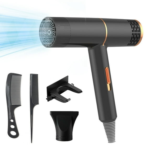 HomeDM Hair Dryer, Negative Ionic Hair Dryer,Professional High Speed Hair Dryer for Fast Drying,3 Speeds and 3 Temps, Low Noise Blow Dryer for Home, Travel, Salon