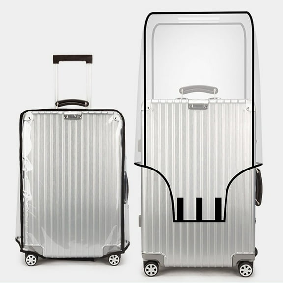 HomeDM Luggage Protector Suitcase Cover Clear PVC Suitcase Cover Protectors Luggage Cover Waterproof for Wheeled Suitcase