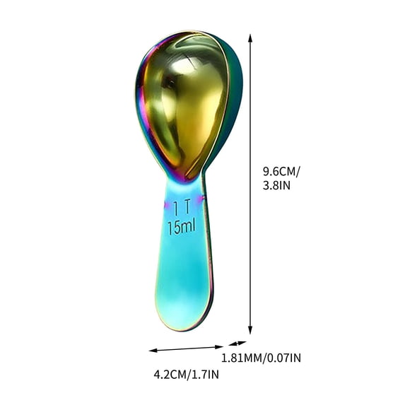 HomeDM Coffee Scoop, Stainless Steel Coffee Scoop 15ML Exact Measuring Spoon for Coffee Flour Sugar
