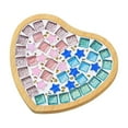 thumbnail image 1 of HomeDM DIY Mosaic Tile for Valentine's Day Crafts, Mixed Color Glass Mosaic Coasters Kits Handmade Christmas Gift for Women Men, 1 of 6