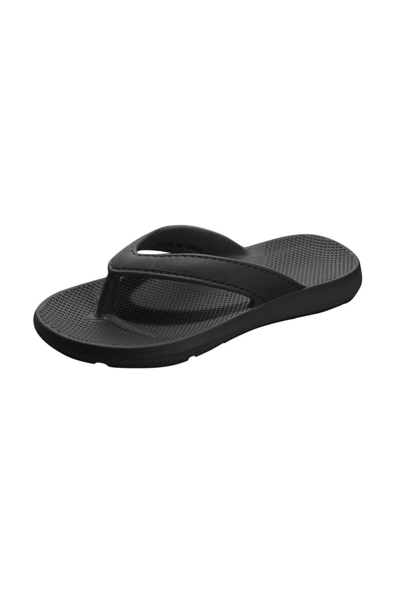 Flip Flops Thong Sandals for Women Men Slip On Shower Slippers Beach Pool Bathroom Slides Sandals, Black Size 7.5