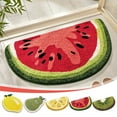 thumbnail image 1 of HomeDM Fruit Bath Mats, 15.7" x 23.6" Microfiber Soft Absorbent Bathroom Rugs, Machine Washable Non-Slip Bath Mat Rug for Kitchen Bedroom Living Room, Watermelon, 1 of 8
