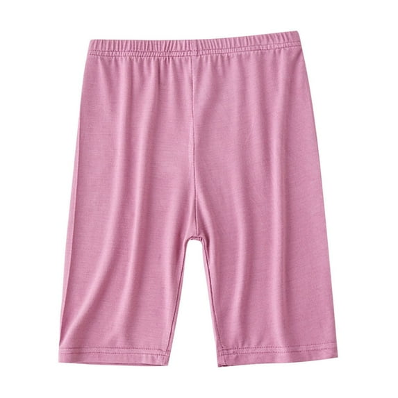 HomeDM Girls Bike Shorts Girls Shorts Kids Leggings Athletic Yoga Under Dress Breathable Yoga Lounge Running Shorts