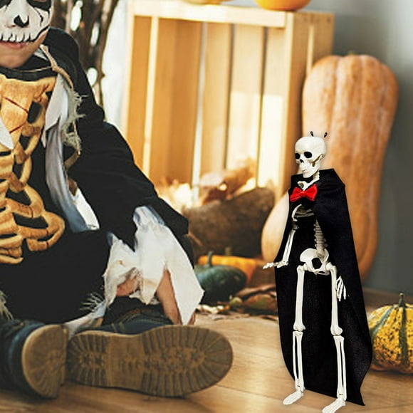 HomeDM Halloween Spooky Skeleton Bride and Groom Wedding Couple Statue for Halloween Party Decorations or Scary Gothic Decor Figurines As Wedding Gifts for Couples