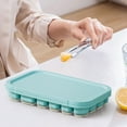 thumbnail image 1 of HomeDM Ice Cube Trays for Freezer Silicone Ice Cube Trays with Lid for Mini Fridge Ice Cube Molds Ice Trays with Covers for Cocktails or Whiskey BPA Free Flexible & Easy Release, 1 of 3