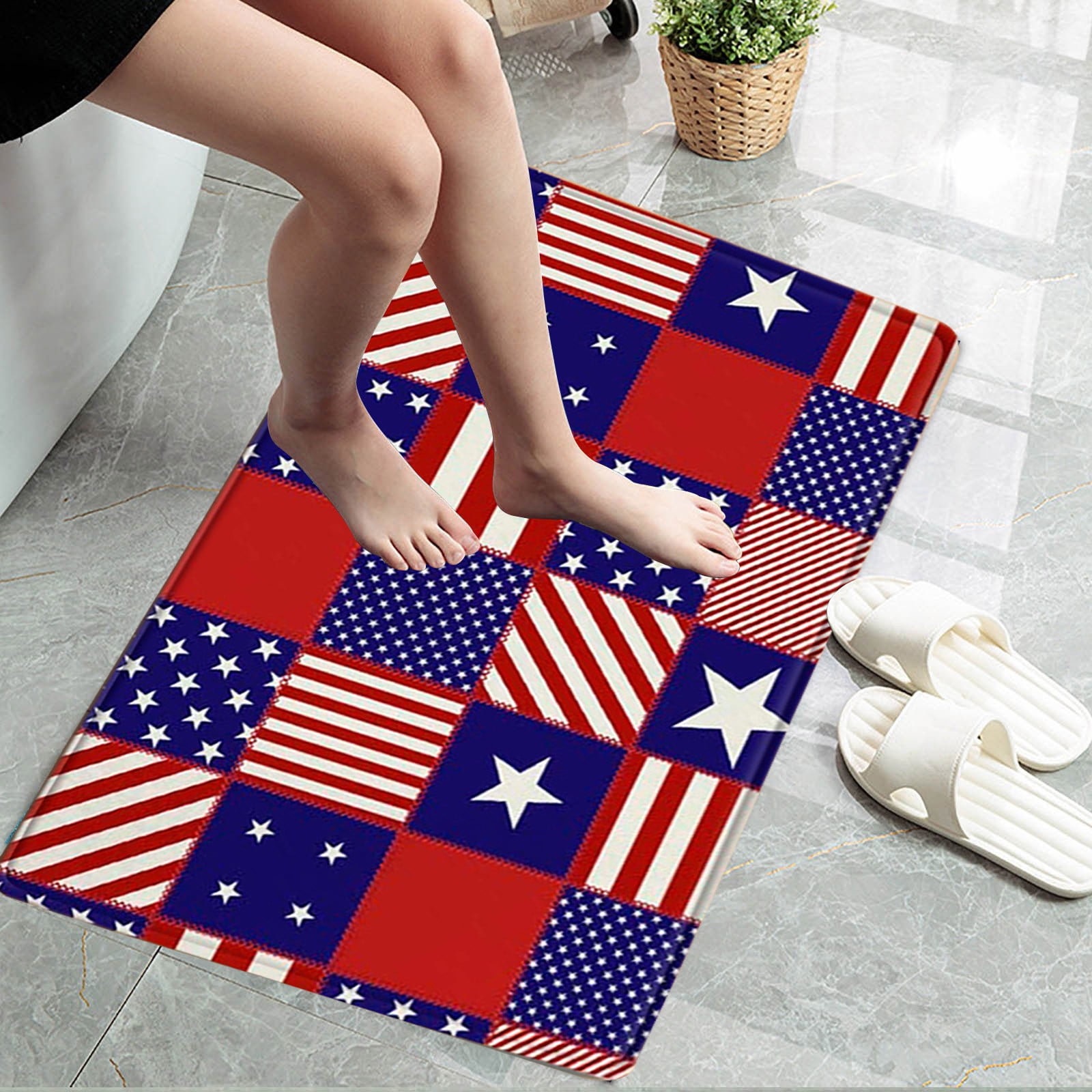 HomeDM Independence Day 4th of July Kitchen Mats Independence Day ...