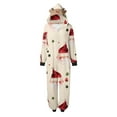 thumbnail image 1 of HomeDM Matching Christmas Onesie Pajamas for Family, Hooded One Piece Vacation PJs, Cute Printed Holiday Loungewear（Women Size S）, 1 of 6