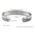 thumbnail image 1 of HomeDM Memorial Bracelet for Loss of Loved One Husband Mother Dad Son Daughter Bereavement Sympathy Gift Stainless Steel Inspirational Mantra Cuff Bangle Bracelet, 1 of 6