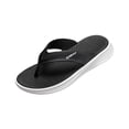 thumbnail image 1 of HomeDM Men's Flip Flops Flat Slip On Lightweight Thongs Sandals Comfort Slippers for Summer Indoor Outdoor, White Size 8, 1 of 9
