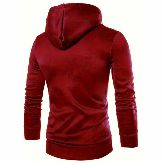HomeDM Men's Quarter Zip Hoodie Long Sleeve Pullover Sweatshirt with Drawstrings Casual Athletic Tops for Gym Sports