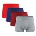 thumbnail image 1 of HomeDM Men's Underwear Boxer Briefs, 4 Pack, L-4XL, 1 of 6