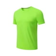 thumbnail image 1 of HomeDM Men's Workout Shirts Crew Neck Short Sleeve Quick Dry Gym Athletic Running Tee Shirts, Green, Size 2XL, 1 of 9