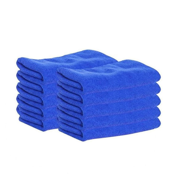 HomeDM Microfiber Towels for Cars, 10 Pack Microfiber Cleaning Cloths, 9.84"*9.84" Cleaning Rags Towels Bulk Absorbent All-Purpose for Detailing, Office, Household Cleaning