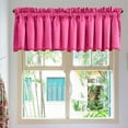 thumbnail image 1 of HomeDM Pink Blackout Valances for Windows, Kitchen Window Valance Curtains for Living Room Bedroom Bathroom Privacy Decorative, 1 Panels, 53.9" W x 17.7" L, 1 of 6