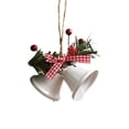 thumbnail image 1 of HomeDM Red Christmas Bells, Tree Hanging Ornament Metal Jingle Bells for Christmas Holiday Decoration, 1 of 1