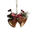 thumbnail image 1 of HomeDM Red Christmas Bells, Tree Hanging Ornament Metal Jingle Bells for Christmas Holiday Decoration, 1 of 1