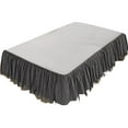 thumbnail image 1 of HomeDM Ruffled Bed Skirt - 79"x59", Gray Solid Color Wrap Around Dust Ruffle Bed Sheet Easy to Put On Bed Frame Cover, Machine Washable, 1 of 6