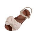 thumbnail image 1 of HomeDM Sandals for Women Open Toe Flats Dressy Flower Summer Vacation Sandals Ankle Strap Comfort Walking Beach Sandals, Beige Size 5.5, 1 of 9