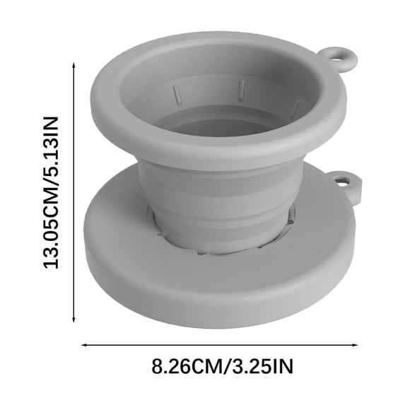 HomeDM Silicone Pour Over Coffee Dripper Coffee Maker Single Cup Reusable Coffee Filter Cone Drip Holder Slow Brewer for Travel Camping Office