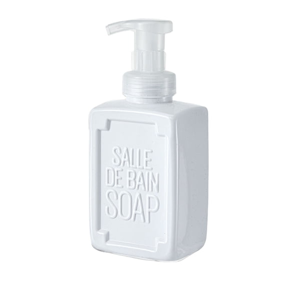 HomeDM Soap Dispenser, Plastic Hand Soap Dispenser for Bathroom Kitchen Refillable Soap Dispenser Empty Pump Bottles Dispenser