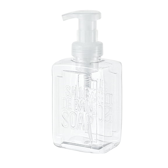 HomeDM Soap Dispenser, Plastic Hand Soap Dispenser for Bathroom Kitchen Refillable Soap Dispenser Empty Pump Bottles Dispenser