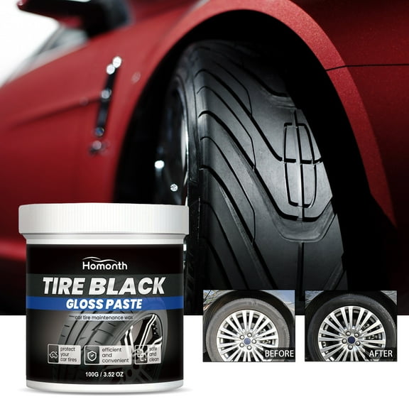 HomeDM Tire Black Gold Car Wax Solid Auto Cars Care Polish Cleaner Waxing Repair Scratches Ceramics Coating for Black Cars 100g