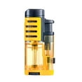 thumbnail image 1 of HomeDM Torch Lighter Triple Jet Flame Lighter Torch Lighters Adjustable Windproof Pocket Lighter for Kitchen Fireplace Camping, 1 of 8