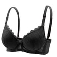 thumbnail image 1 of HomeDM Underwire Bras for Women Full Coverage Comfort Support Lightly Lined Seamless Bralettes, Black, 38A-B, 1 of 3