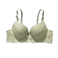 thumbnail image 1 of HomeDM Underwire Bras for Women Full Coverage Push Up Bra Lift and Support Comfort Everyday Bras, Green, 36B, 1 of 5