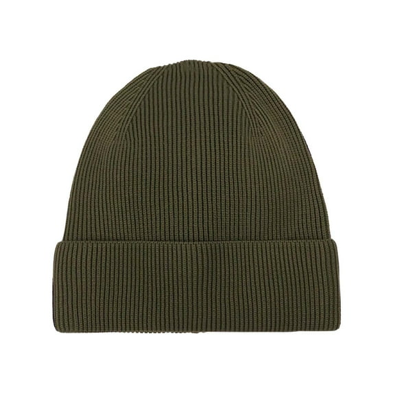 HomeDM Unisex Beanie - Army Green Slouchy Beanie Hat for Men Women Solid Color Winter Outdoor Warm Knit Caps Soft Ski Hat