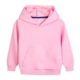 thumbnail image 1 of HomeDM Unisex Kids Hoodie Sweatshirts Solid Color Long Sleeve Pullover Tops Oversized Sweatshirts for Boys Girls, 1 of 5