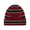 thumbnail image 1 of HomeDM Unisex Slouchy Beanie Hat Stripe Winter Warm Knit Hats Beanie for Men Women Soft Beanie Cap Outdoor Warm Red, 1 of 5