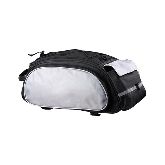HomeDM Waterproof Bike Rear Rack Bag Pannier Bags for Bicycles Bike Trunk Cooler Bag with Reflective Strips Reinforced Handle and Removable Shoulder Strap