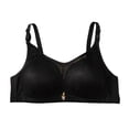 thumbnail image 1 of HomeDM Wireless Bras for Women Comfort Lightly Lined Bralettes Full Coverage Push Up Everyday Bras, Black, 44B-C, 1 of 3