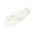 thumbnail image 1 of HomeDM Women's Flat Flip Flop Sandals Cross Strap Open Toe Ring Slides Thong Summer Slip On Sandals, White Size 8, 1 of 8