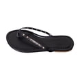 thumbnail image 1 of HomeDM Women's Flat Sandals Slip On Lightweight Flip Flop Sandals Comfortable Dressy Thong Sandals, Black Size 6, 1 of 7