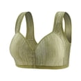 thumbnail image 1 of HomeDM Women's Front Closure Bras Full Coverage Wirefree Posture Plus Size Bra - Green/5XL, 1 of 7