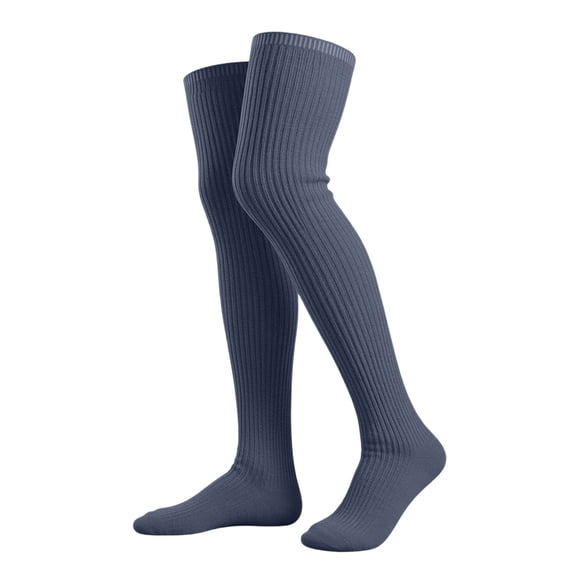 HomeDM Women's Knee High Socks Casual Solid Color Seamless Dress Socks Over Knee Boot Socks Leg Warmer 1 Pairs