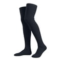 thumbnail image 1 of HomeDM Women's Knee High Socks Casual Solid Color Seamless Dress Socks Over Knee Boot Socks Leg Warmer 1 Pairs, 1 of 3