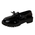 thumbnail image 1 of HomeDM Women's Low Chunky Loafers Round Toe Slip-On Dress Shoes for Casual Office Work Business, Size 5.5, 1 of 9